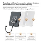 10 20 30 Pcs Stainless Steel Adhesive Sticky Hooks Heavy Duty Wall Hook Hangers