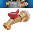 Brass Water Tank Rain Barrel Spigot Quarter Turn Ball Valve W  Bulkhead Fitting 