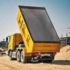  6 6  X 18  Dump Trailer Tarp  18oz  Heavy Duty Dump Truck Mesh Tarp With 