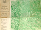 Vintage Large Map Of Paramaribo Capital City Of Suriname 1958