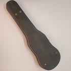 Antique Hard Violin Case Display Case Only Black Brown Lining 4 4 Compartments