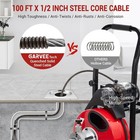 100 Ft X 1 2 In Auto Feed Drain Cleaner Machine Sewer Snake Auger 250w Motor