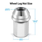 24pc 14x1 5 Tahoe Blazer Solid Lug Nuts For 1999-2021 Chevrolet Silverado 1500