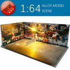 1 64 Diorama Scene Model Car Parking Lot Scenery Background Display W led Light