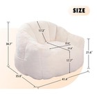 Bean Bag Chair With Armrests Stuffed High-density Foam  Lazy Sofa Comfy Chairs
