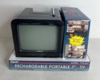 Vintage Rhapsody Tvs-647 7  Portable Black   White Tv 3-way Power New 1989