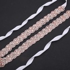 88cm Extra Long Luxury Rinestone Wedding Dress Belts Crystal Pearl Bridal Sash