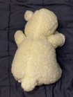 Vintage Dan-dee Plush Lamb Stuffed Animal 1979 Sleepy Eyes Yellow White 12 Inch