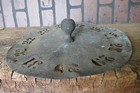 Antique 19th Century Round  Brass Barrel Number Stencil 14 Inch Diameter