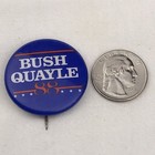 Bush Quayle 1988 Pin Button Pinback Presidential Election Usa 88 Vintage 80s