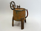 Vintage Tin   Brass 19th Century Salesman Sample Washing Machine