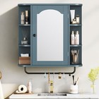 Wall Hanging Medicine Cabinet With Mirror Door Bathroom Storage Shelf Organizer