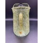 Vintage Mcm Green Spaghetti String Glass Pitcher 9   see Photos