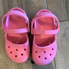 Crocs Pink Kids Classic Clogs With Heel Straps