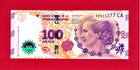 Scarce 100 Cien Pesos 2016 Argentina Unc Note  p-358c  Suffix Ba   Ca Available
