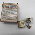 Ideal Petite Princess Furniture Dollhouse Toy Pedestal Table Set Lamp Flowers