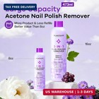 Glamonade Acetone Nail Polish Remover  16 Fl Oz Large Capacity Professional Gel
