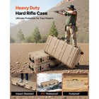 Uimoso Hard Rifle Case Ip67 Waterproof Rifle Storage Case W  Pre-cut Foam Khaki