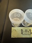 3 Coin Tube Set - 2 Bcw Half Dollar Tubes   1 Dime Tube   Vintage Dime Wrapper