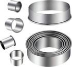 12 Piece Round Cookie Cutter Set Circle Biscuit Pastry Donut Baking Molds Setvie