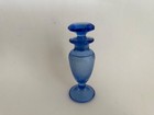 Antique Vintage Blue Glass Perfume Bottle With Stopper
