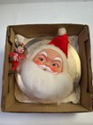 Vintage Musical Santa Wreath Wall Decor Japan Christmas Bell Untested As Is