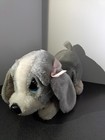 Vintage Applause Sad Sam Lying Honey Plush With Two Pink Bows