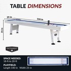 Crestline 12 Ft Outdoor Shuffleboard Table For Patio  Yard   Deck - With Weat   