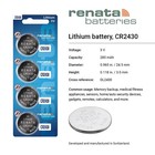 Cr2430 Batteries - 3v Lithium Coin Cell 2430 Battery  4 Count 