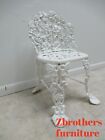 Antique Victorian Cast Iron Pierce Carved Garden Seat Bench Chair Grapes Vines A