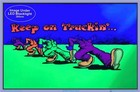Keep On Truckin By R Crumb Blacklight Poster - Flocked - 35  X 23 