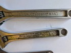 3 Crescent Crestoloy Adjustable Wrenches 8   10   12  Vintage Hand Tools Wrench 