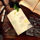 4 Sheets Bible Verse Clear Stamps Set Christian Scrapbooking Stamp Rubber Stamps