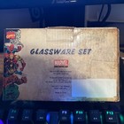 Vtg 2011 Marvel Comics Glassware Set     Captain America  Hulk  Wolverine  Ironman