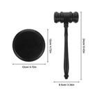Wooden Judge Gavel   Sound Block Court Hammer For Lawyer Auction Student