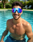 New Speedo Sunny Unisex Swim Goggles - Anti   fog  Uv Protection-swim Gift