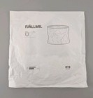 Ikea Fj  llmil Pendant Lamp Shade White Wrinkled Rice Paper 13  New 105 145 27