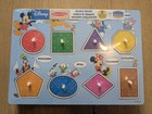 New - Disney Melissa   Doug Wooden Puzzle Set  Letters  Numbers  And Shapes