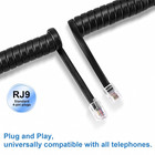 Phone Cord For Landline  2 Pack Black Handset Telephone Cord  10ft