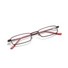 Compact Reading Glasses With Plastic Tube Case Men Women Spring Hinge Reader
