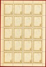 Indonesia 1949   52 Republik 10r   ris  Overprint Sheet Of 20  Mint  Nh