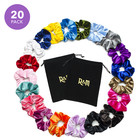 20 Pcs Scrunchies Women Girl Velvet Scrunchy Hair Ties Elastic Bands Scrunchy