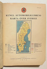 Vintage 1929 Sweden Road Maps Automobil Klubbens Hc Fold-out Antique Maps