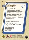 1999-00 Upper Deck Retro Brad Park Inkredible Auto New York Rangers