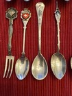 Lot Of 13 Souvenir Collector s Spoons  various States   Places -not Tested