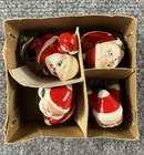 Vintage Holt Howard Santa Clips  Set Of 4 With Box  Very Rare