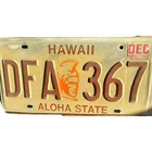 1981 Pair License Plates  Aloha State Magnum Pi Firebird 1991sticker Vtg Nice  