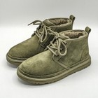Ugg    neumel  Women   s Suede shearling Shoe - Lace-up Chukka Boot  burnt Olive  7
