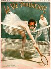 1926 La Vie Parisienne Tennis French France Travel Advertisement Poster Print
