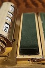 Vintage Park Sherman Brass Desktop Perpetual Calendar With Notepad Green